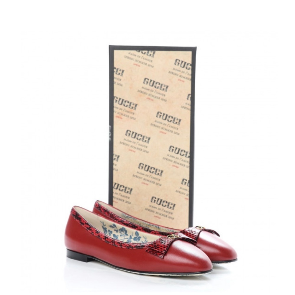 Gucci Malaga Ballet Flats Size 8.5